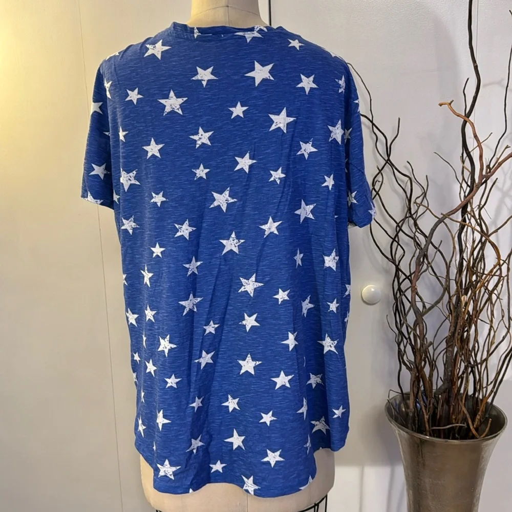 Philosophy patriotic short sleeve V-neck T-shirt - Picture 4 of 6